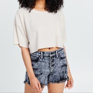 NWT Tessa Gray Denim Jean Shorts Altard State Size 1